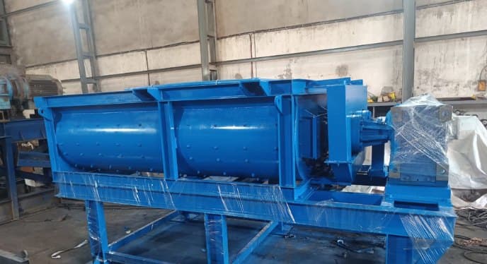 RWMM-200 oval pugmill finished at the Rockmix works before dispatch