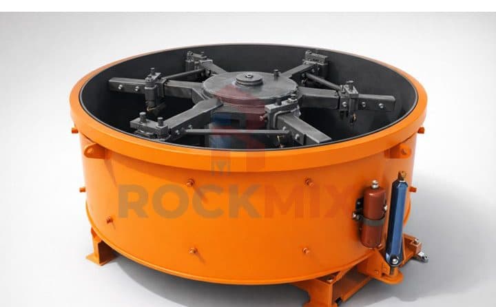 Rockmix Turbo Pan mixer with mixing arms