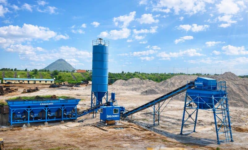 RWMM-200 wet mix macadam plant commissioned for a road project in Vizag