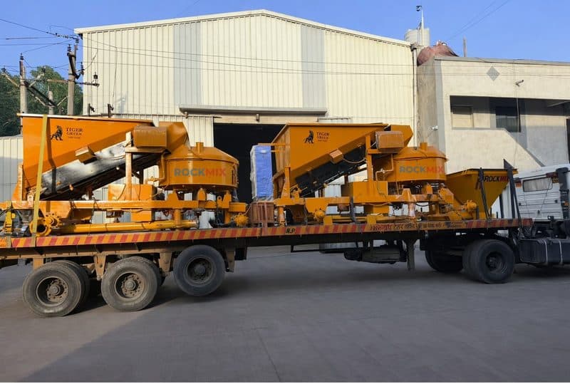 Two RMP-15-2B mini mobile plants on one trailer, dispatched together